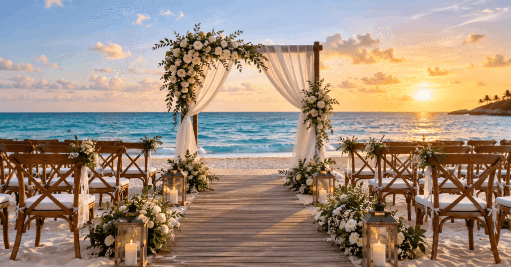 ¿Planeas una boda destino desde Nuevo León? Descubre cómo elegir destino, hotel y organizar el viaje de tus invitados para celebrar en la playa.